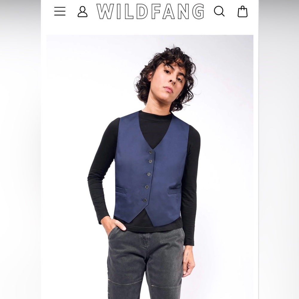Wildfang Essential Vest- Navy